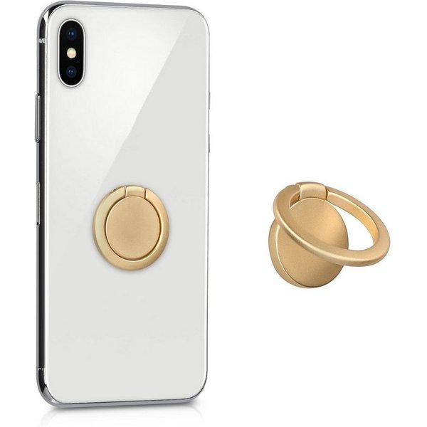 kwmobile Popsockets Metall-Smartphone-Ringhalter - 360° drehbar, mit Standfunktion, (1-tlg., Smartphone Fingerhalter)