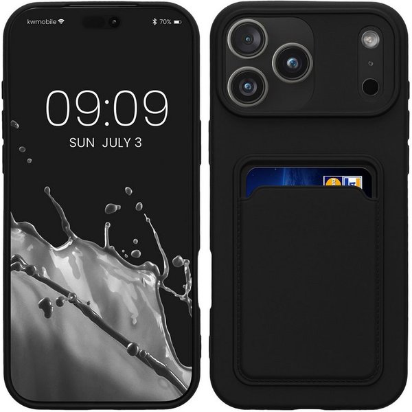 kwmobile Smartphone-Hülle Hülle für Apple iPhone 18 Pro Max / iPhone 17 Pro Max, Handyhülle mit Fach für Karten - Handy Cover Case