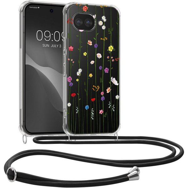 kwmobile Smartphone-Hülle Hülle für Google Pixel 10a, Silikon Handyhülle mit Kette - Handykette Handyband