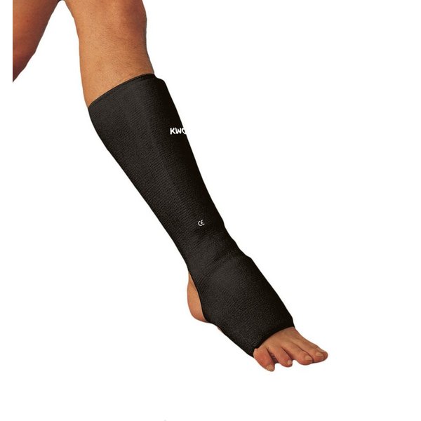 KWON Schienbeinschutz Schienbein- Spannschützer Stoff Schienbeinschoner Kickboxen Thaiboxen (Paar), elastisch, Bandagenähnlich, Baumwolle, waschmaschienenfest