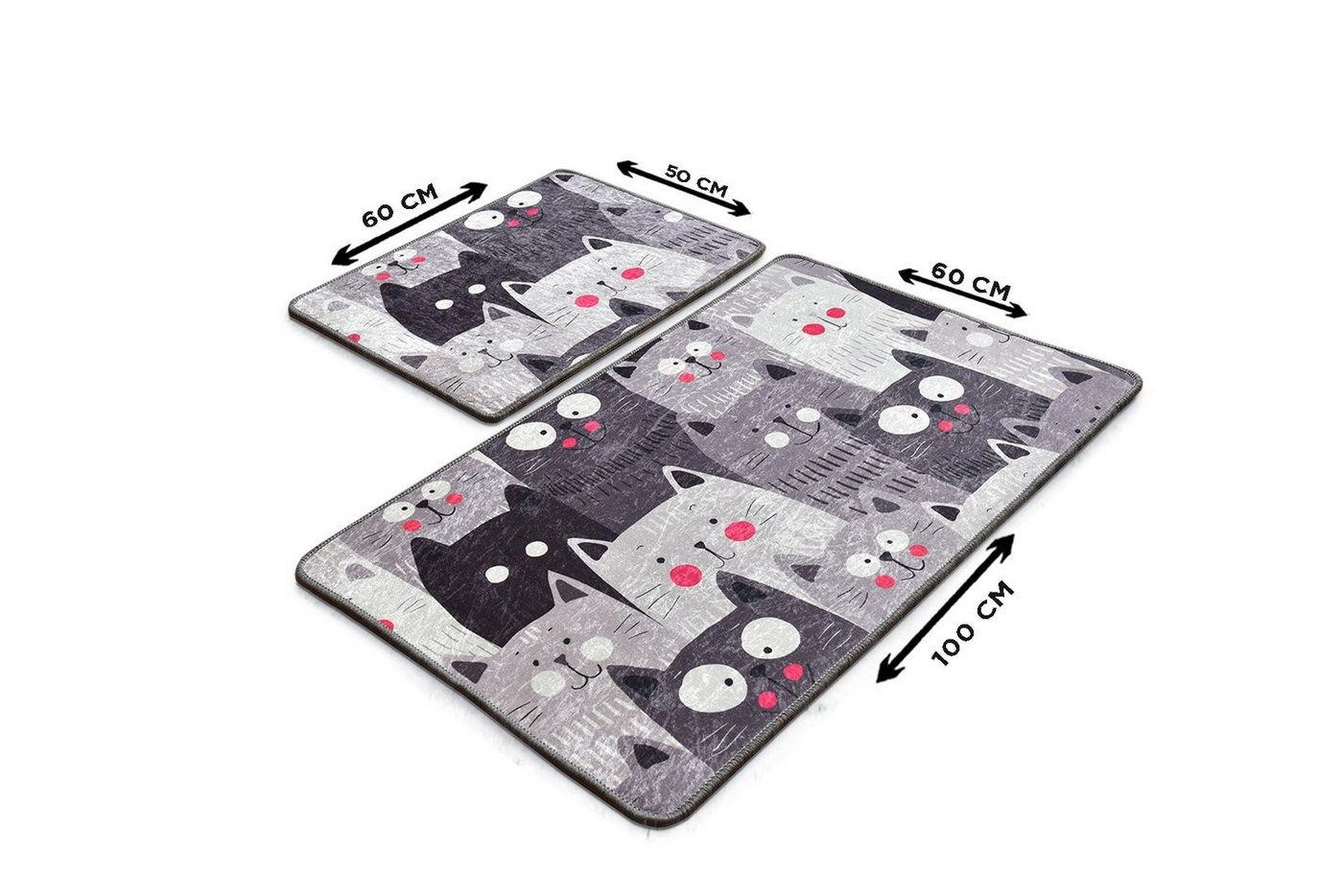 L'Essentiel Maison Badematte 100% POLYESTER, 10 mm L2376, Höhe 10 mm, Maschinenwaschbar, fußbodenheizungsgeeignet, Polyester, Rechteckig, Badematte+WC-Vorleger, – Bild 3 von 4