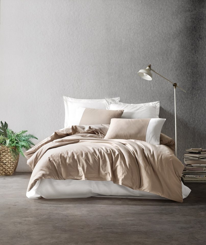 L'Essentiel Maison Bettwäsche Set Plain, Baumwolle, 3 teilig, Langlebige Qualität, Sanft & Weich, 3 Größen – Bild 2 von 2