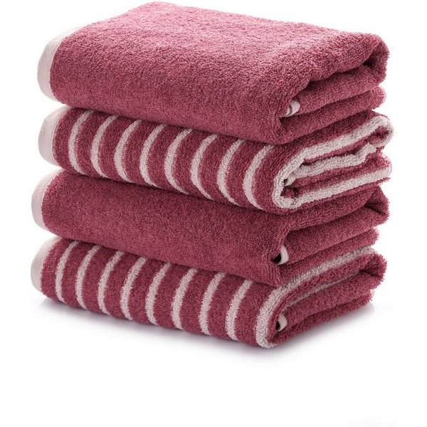 L'Essentiel Maison Handtücher Stripe Melange, Frottee (4-St), 100 % Baumwolle