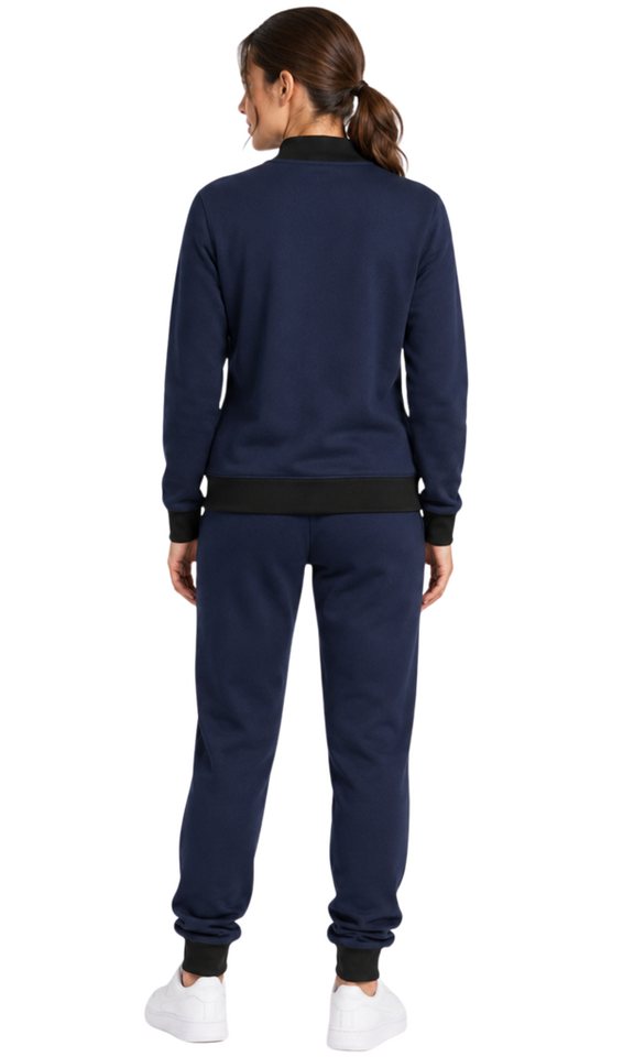L.gonline Freizeitanzug Damen Trainingsanzug, Freizeitanzug ohne Kapuze 500A (2-tlg., im modischem Design), Fitness Freizeit Casual – Bild 3 von 5