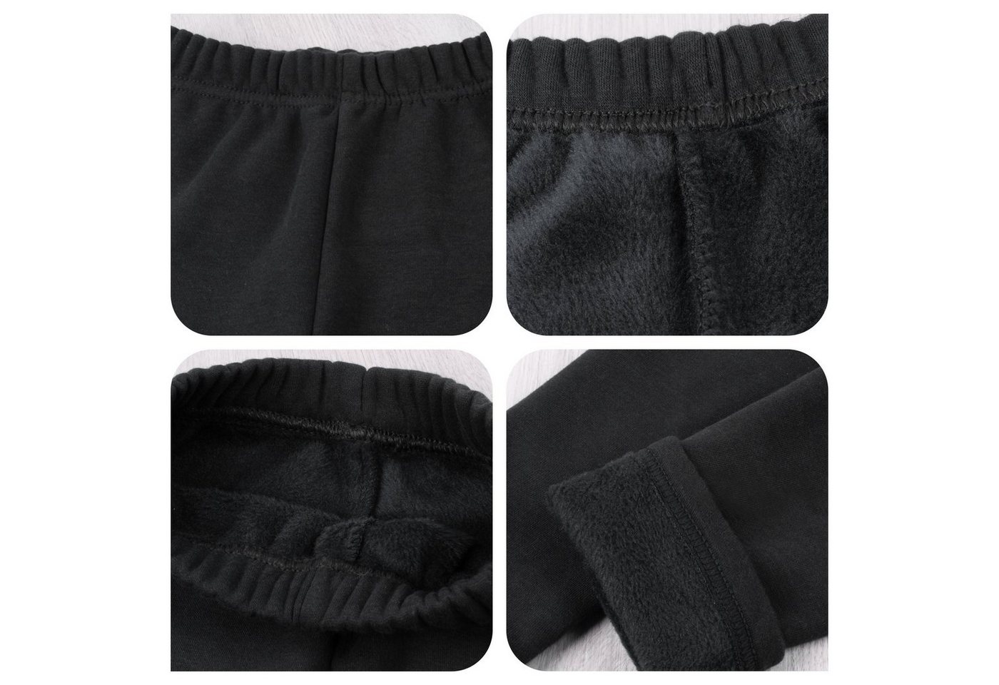 L&K-II Thermoleggings 4602 (1/2/3er-Pack, 1-tlg., 1/2/3er-Set) Winter gefütterte Mädchen Leggings – Bild 3 von 5