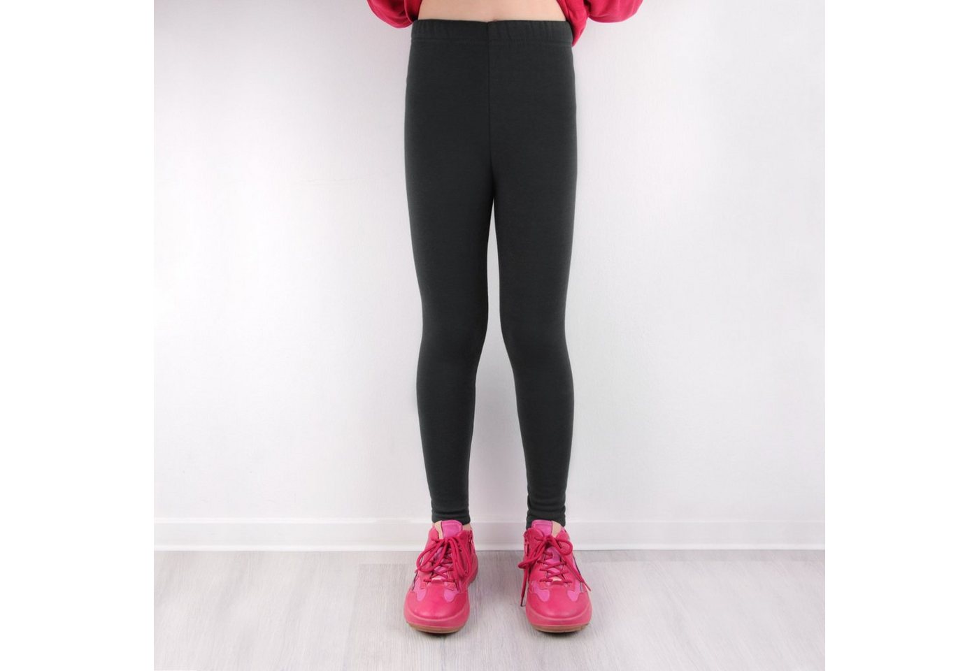 L&K-II Thermoleggings 4602 (1/2/3er-Pack, 1-tlg., 1/2/3er-Set) Winter gefütterte Mädchen Leggings – Bild 4 von 5