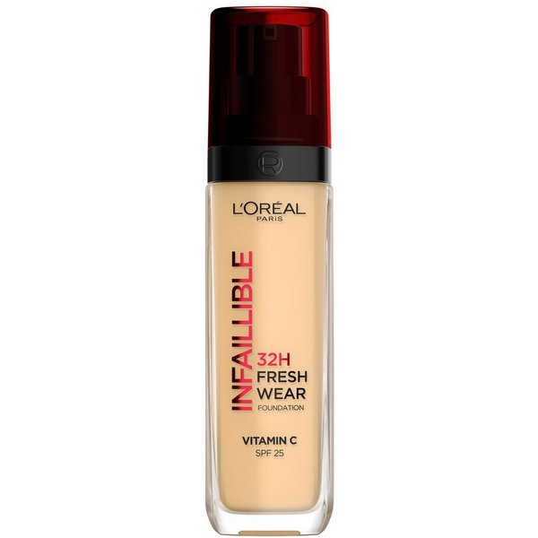 L'ORÉAL PARIS Foundation INFAILLIBLE 32H FRESH WEAR MAKE-UP FOUNDATION, wirkt bis zu 32 Stunden lang wie frisch aufgetragen