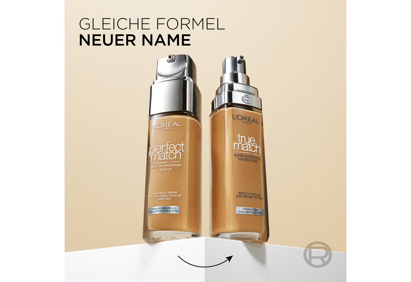 L'ORÉAL PARIS Foundation TRUE MATCH FOUNDATION, lässt sich mühelos verblenden, ohne sichtbare Ränder zu hinterlassen – Bild 4 von 5
