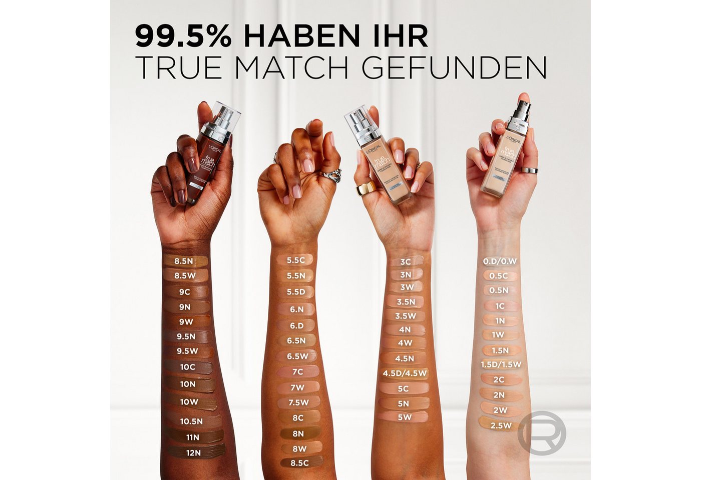 L'ORÉAL PARIS Foundation TRUE MATCH FOUNDATION, lässt sich mühelos verblenden, ohne sichtbare Ränder zu hinterlassen – Bild 4 von 5