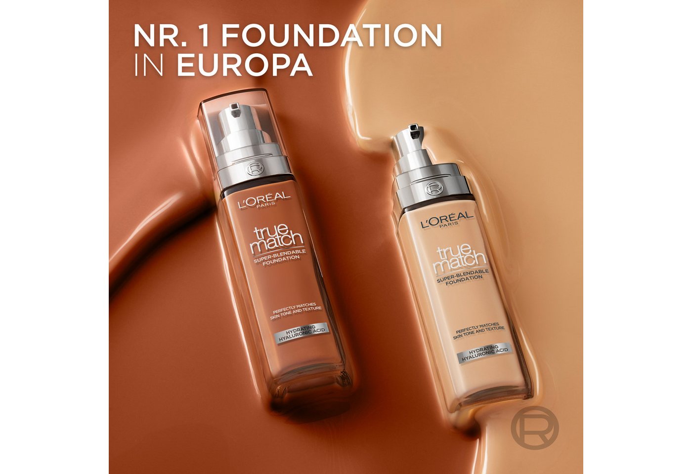 L'ORÉAL PARIS Foundation TRUE MATCH FOUNDATION, lässt sich mühelos verblenden, ohne sichtbare Ränder zu hinterlassen – Bild 5 von 5