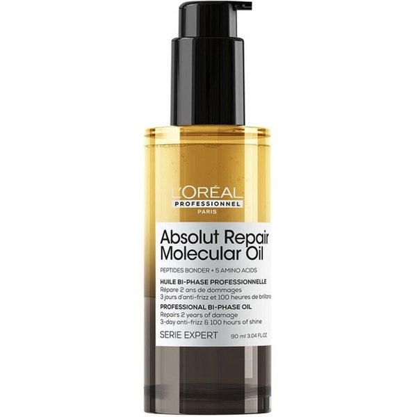 L'ORÉAL PARIS Haarpflege-Set ABSOLUT REPAIR MOLECULAR professionelles zweiphasiges Öl