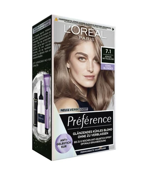 L'Oréal Paris Préférence Cool Blondes Nr. 7.1 - Kühles Mittelblond Haarfarbe · 1 Stk