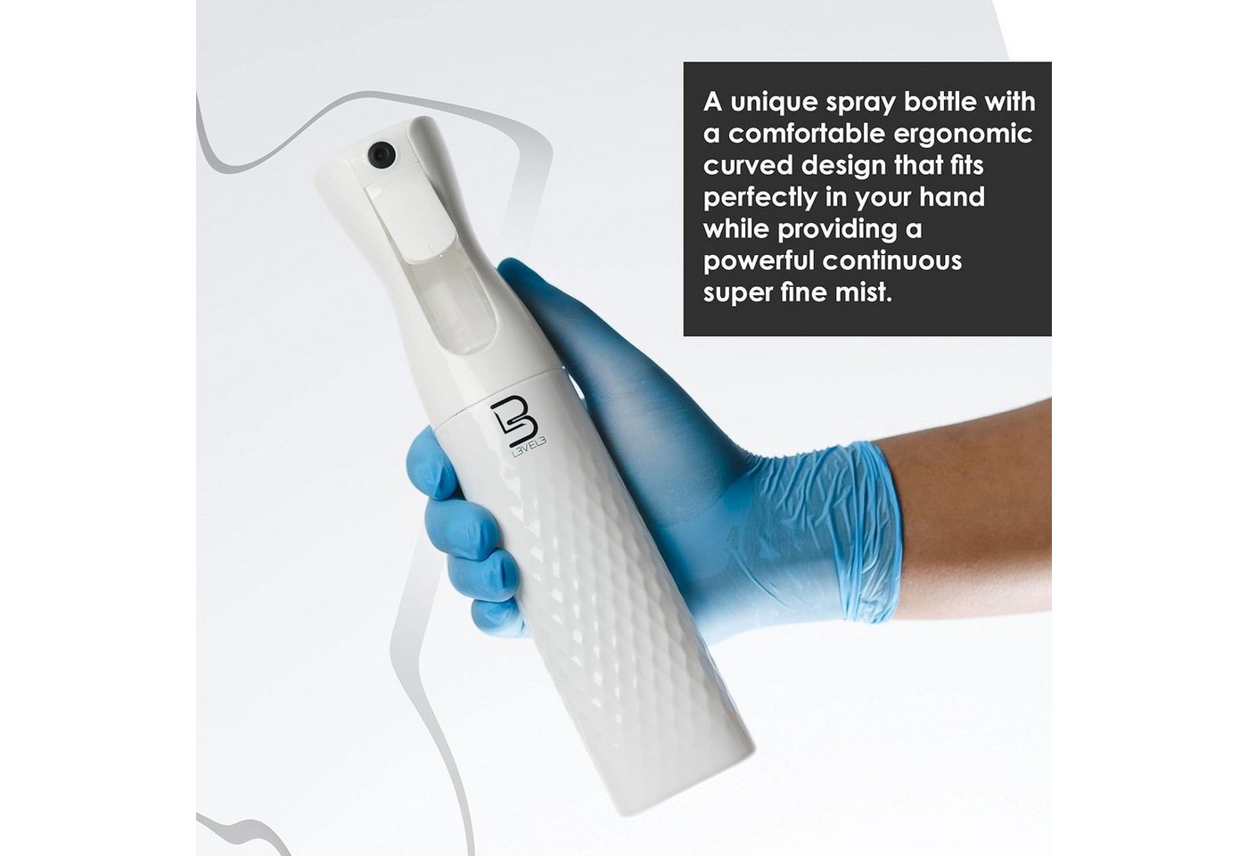L3VEL3™ Distribution and Corporate Sprühflasche Beveled Spray Bottle – Bild 2 von 4