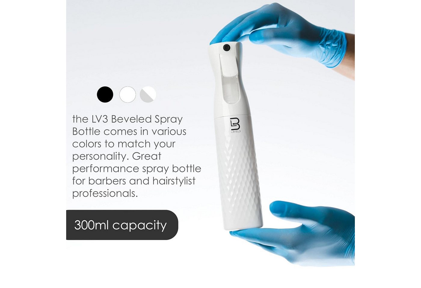L3VEL3™ Distribution and Corporate Sprühflasche Beveled Spray Bottle – Bild 3 von 4