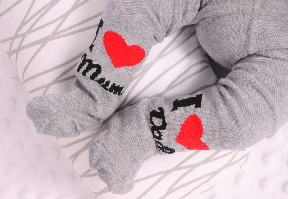 La Bortini Strumpfhose Baby Strumpfhosen 2er Pack Strumpfhose in Weiß und Grau (Set unisex, neutral, für Jungen und Mädchen Erstlingsstrumpfhosen für Neugeboren – Bild 2 von 5