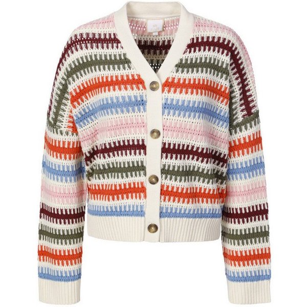 La Martina Strickjacke WCS009 Damen Sweatjacke, Feinstrickjacke, Grobstrickjacke, Wolljacke, Cardigan