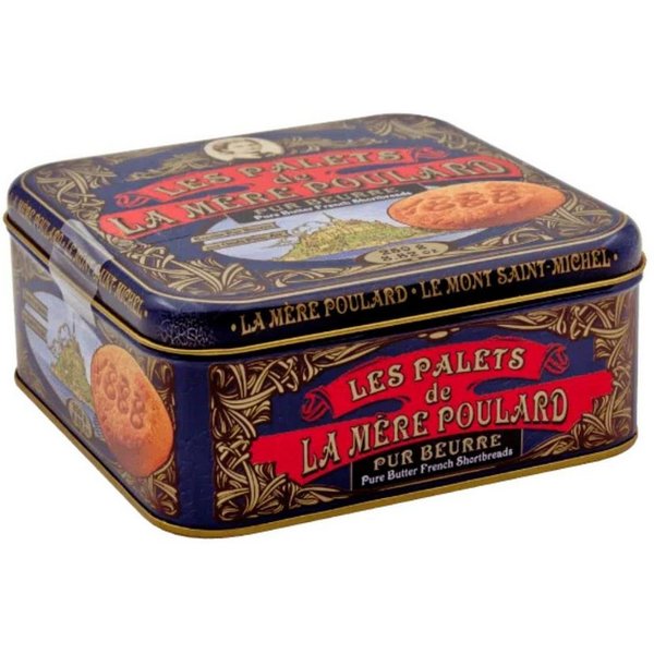 La Mère Poulard Kekse Palets, Butterkekse in Geschenkdose, 250 g, La Mère Poulard, 250 g