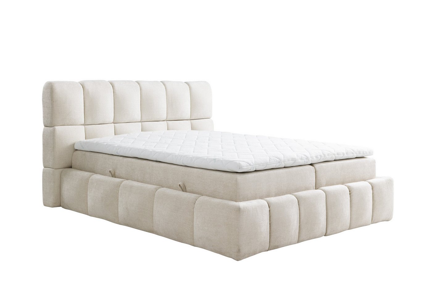 Labett Boxspringbett AURA Bubble Boucle Bett mit Stauraum - 140x200 160x200 180x200 200x200 – Bild 2 von 5