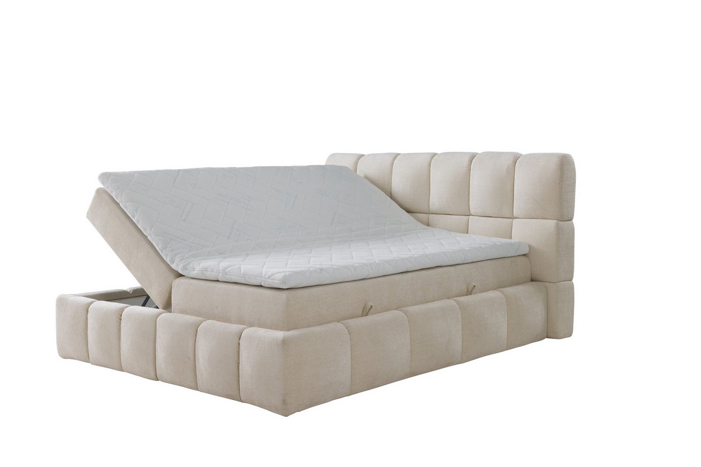 Labett Boxspringbett AURA Bubble Boucle Bett mit Stauraum - 140x200 160x200 180x200 200x200 – Bild 3 von 5
