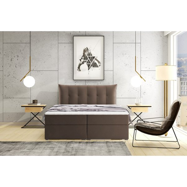 Labett Boxspringbett mit Bettkasten & H3/H4 Matratze PREMIUM 10, 160x200 180x200 200x200 (2 Bettkästen, Topper), 7-Zonen Taschenfederkernmatratze H3 oder H4