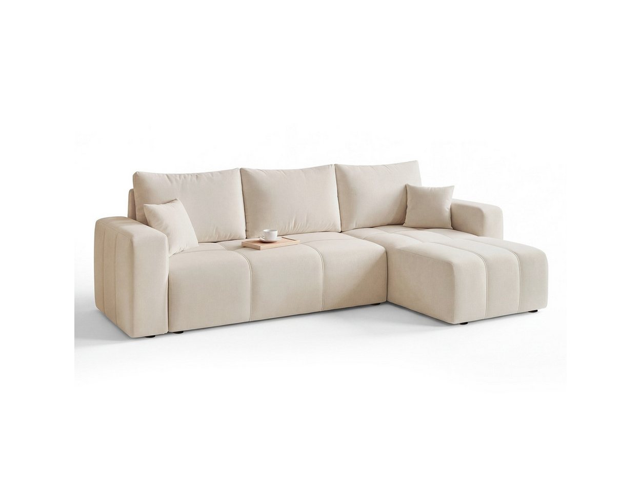 Labett Ecksofa mit Schlaffunktion & Bettkasten PIANO L-Form – Bild 2 von 5