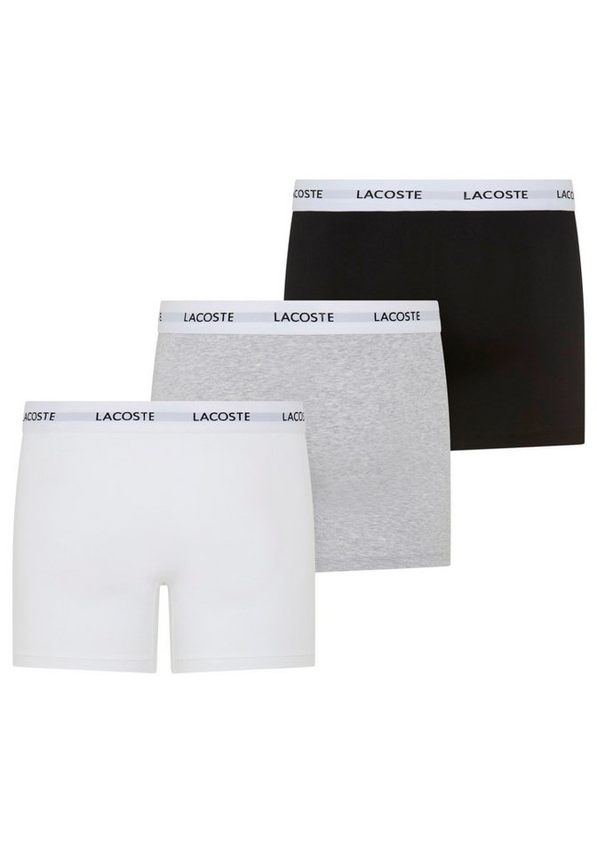 Lacoste Boxer Boxer Brief (Packung, 3er) mit Lacoste-Schriftzug am Bund – Bild 2 von 2