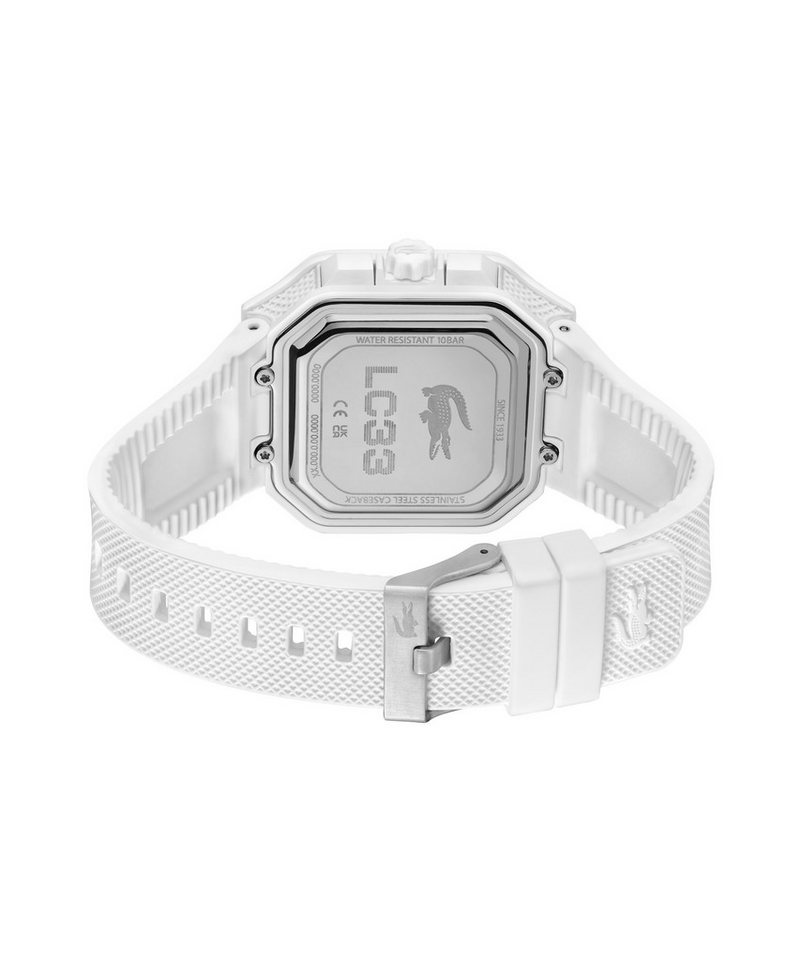 Lacoste Chronograph LC33 SQUARE 2011506, Quarzuhr, Armbanduhr, Herrenuhr, Silikonarmband, digital, analog – Bild 3 von 5