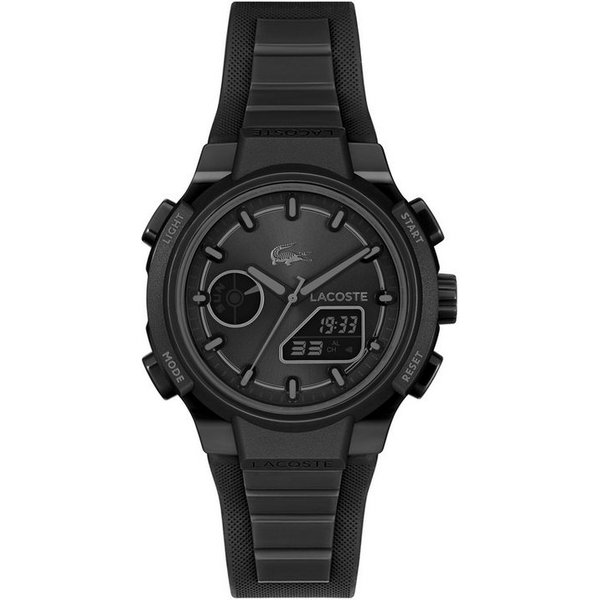 Lacoste Digitaluhr LC33 2001478, Quarzuhr, Armbanduhr, Damenuhr, Herrenuhr, Silikonarmband, digital