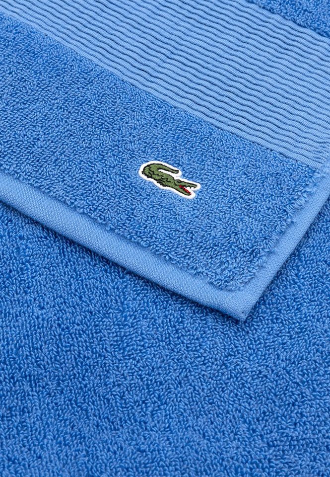 Lacoste Gästehandtuch LLECROCO, Frottier (1-St), mit Label-Applikationen – Bild 2 von 3