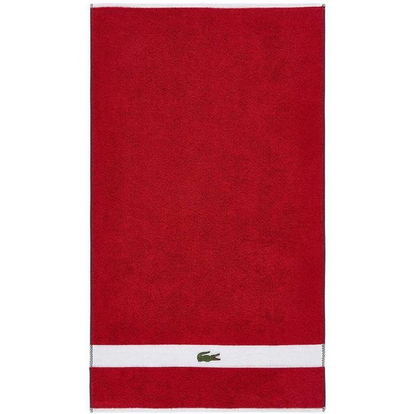 Lacoste Handtuch LCASUAL, Frottier (1-St), mit Label-Applikationen und Bordüre