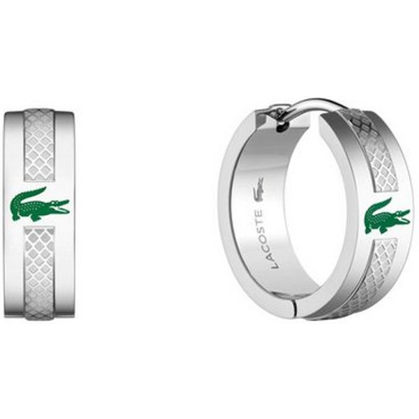 Lacoste Paar Creolen STENCIL, Emaille