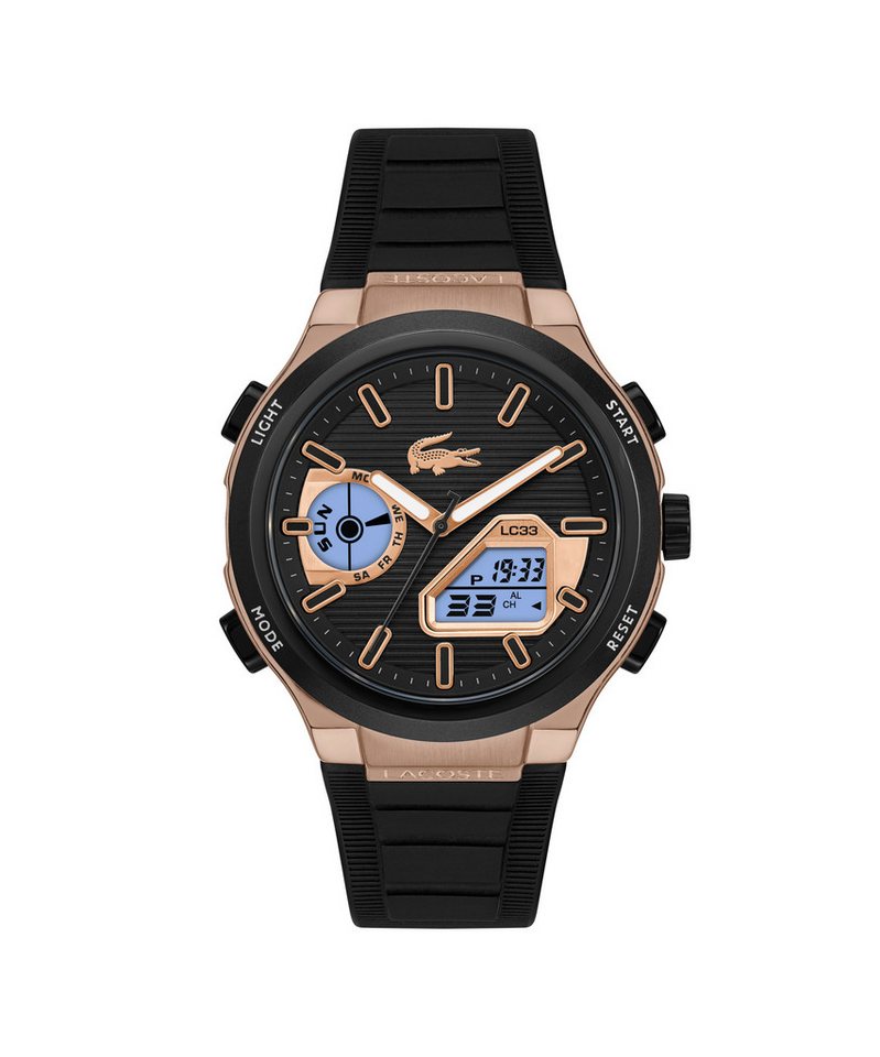 Lacoste Quarzuhr LC33 2011517, Armbanduhr, Herrenuhr, Silikonarmband, analog, digital, Jahr, Monat – Bild 2 von 5