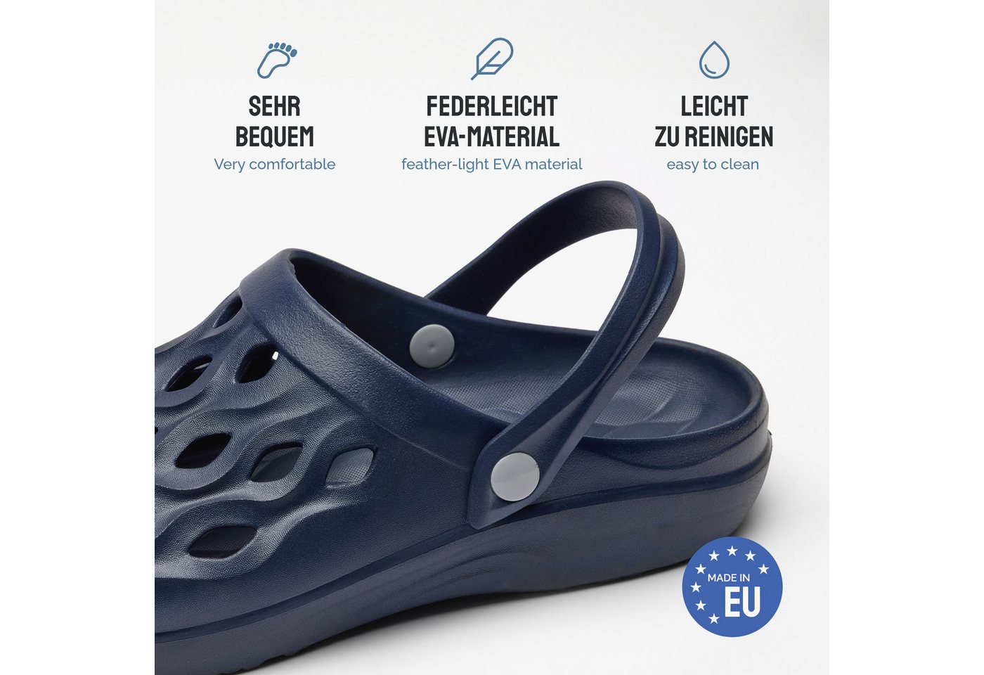 Ladeheid Herren leichte EVA Clogs Gartenclogs Gartenschuhe LACA17 Clog – Bild 5 von 5