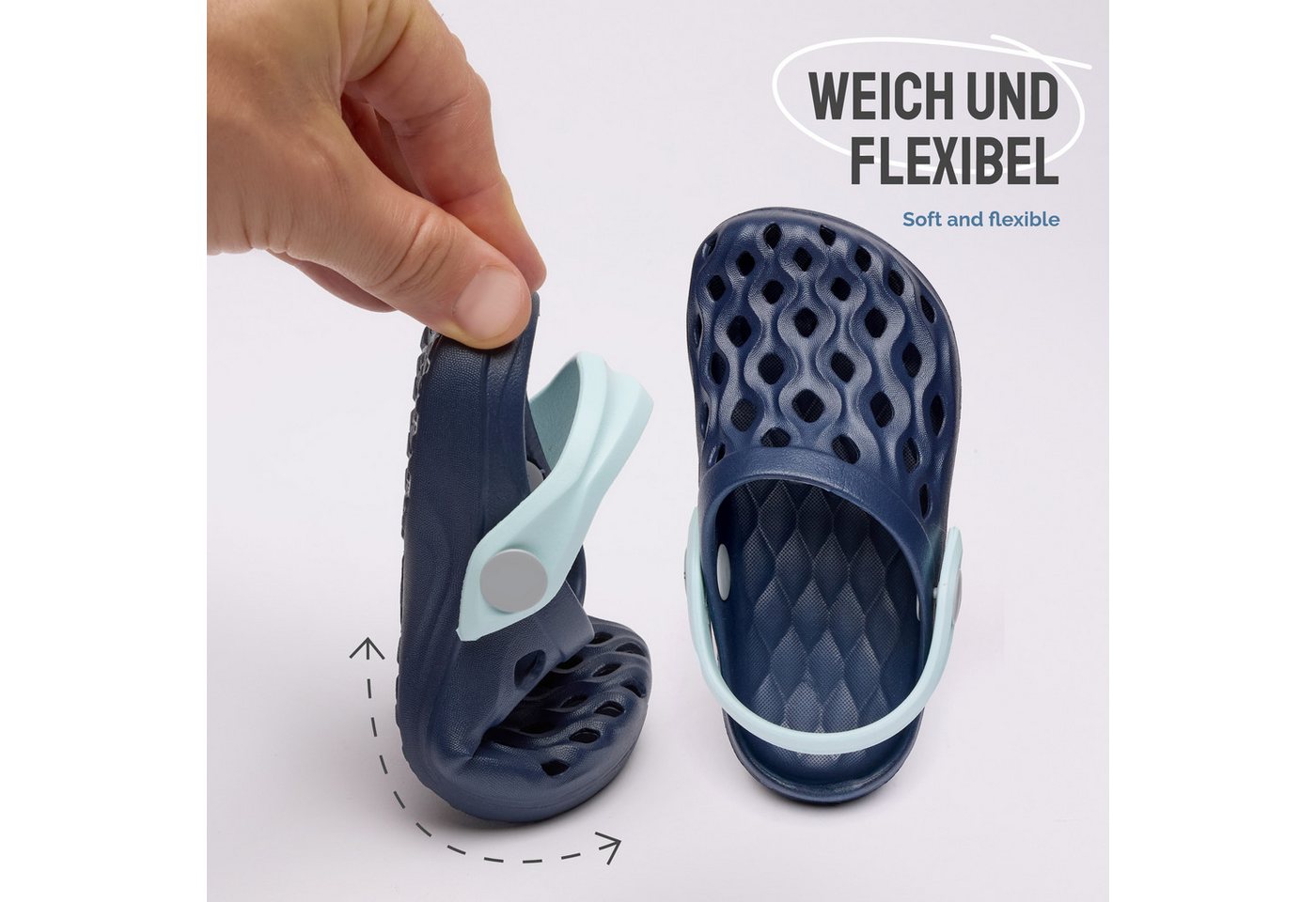 Ladeheid Kinder leichte EVA Clogs Gartenclogs Gartenschuhe LACA14 Clog – Bild 4 von 5