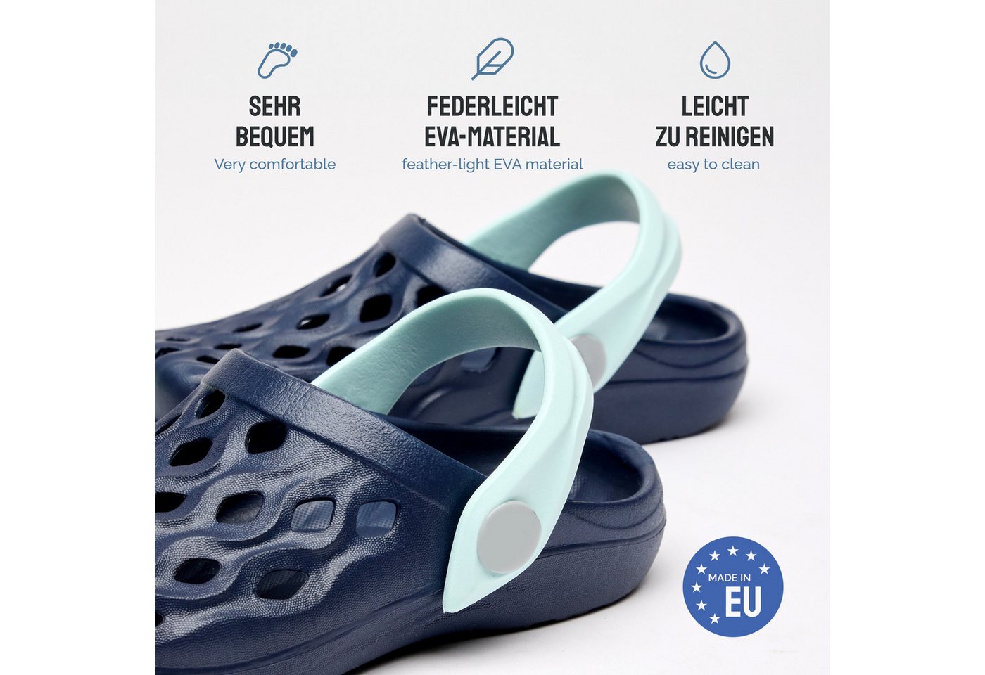 Ladeheid Kinder leichte EVA Clogs Gartenclogs Gartenschuhe LACA14 Clog – Bild 5 von 5