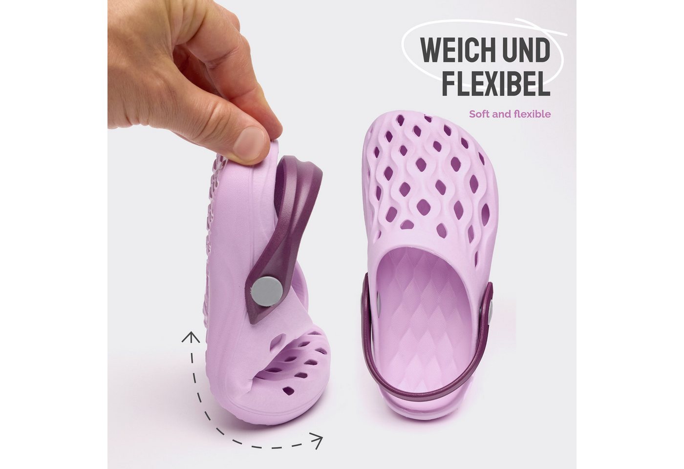 Ladeheid Kinder leichte EVA Clogs Gartenclogs Gartenschuhe LACA14 Clog – Bild 4 von 5