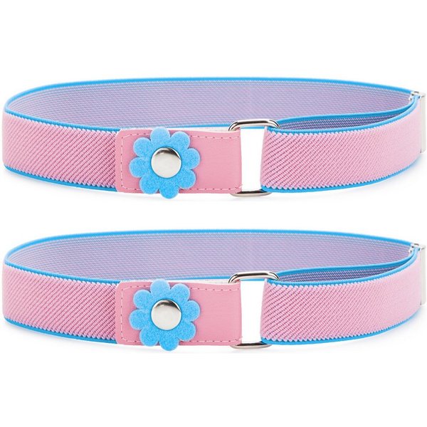 Ladeheid Stoffgürtel 2x Elastischer Kinder Gürtel Elastik-Gürtel 1-6 Jahre 34-65 cm P15-2B (Set, 2-St., 2 Stück)