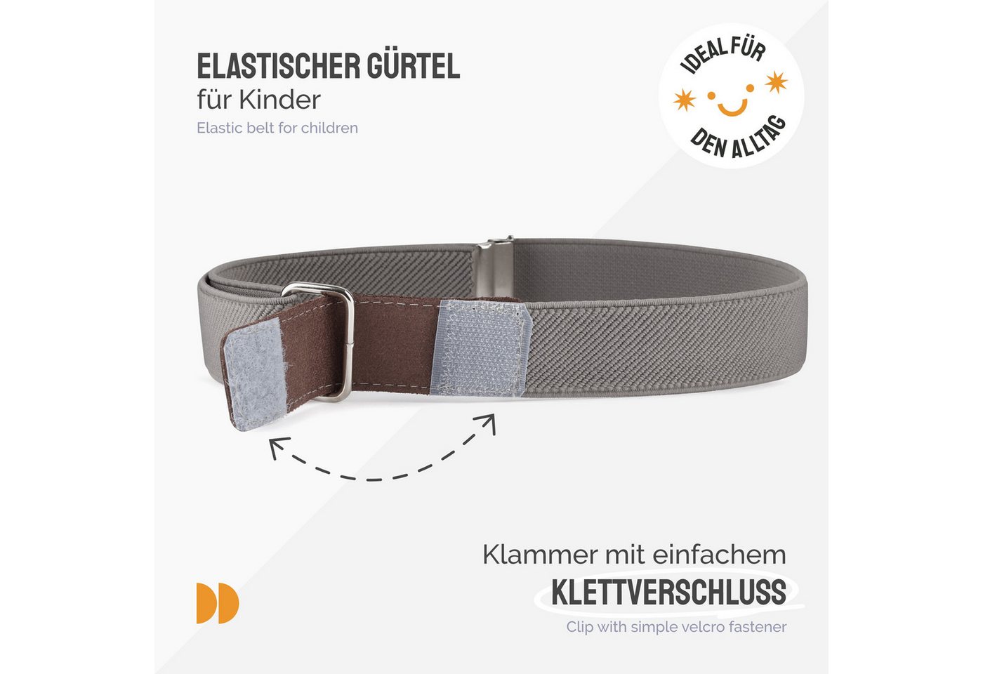 Ladeheid Stoffgürtel Kinder Gürtel Elastik-Gürtel 1-12 Jahre 34-90 cm P15 (1-St) – Bild 2 von 5