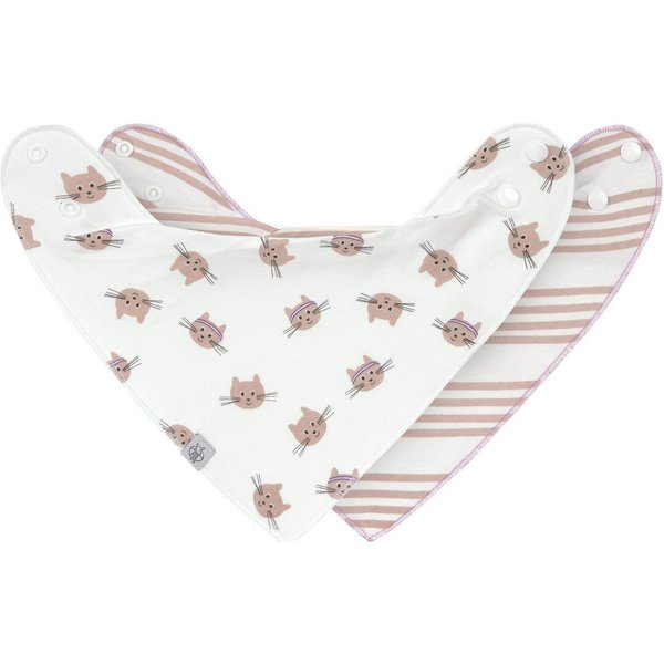 LÄSSIG Dreieckstuch Tiny Team Cat, (Set, 2-St), für Babys