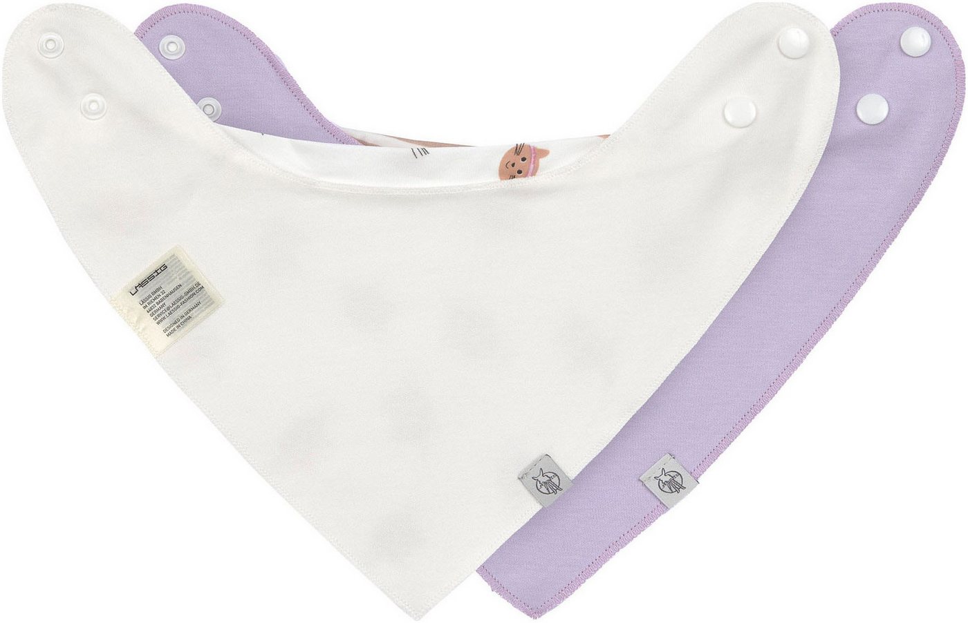 LÄSSIG Dreieckstuch Tiny Team Cat, (Set, 2-St), für Babys – Bild 2 von 5