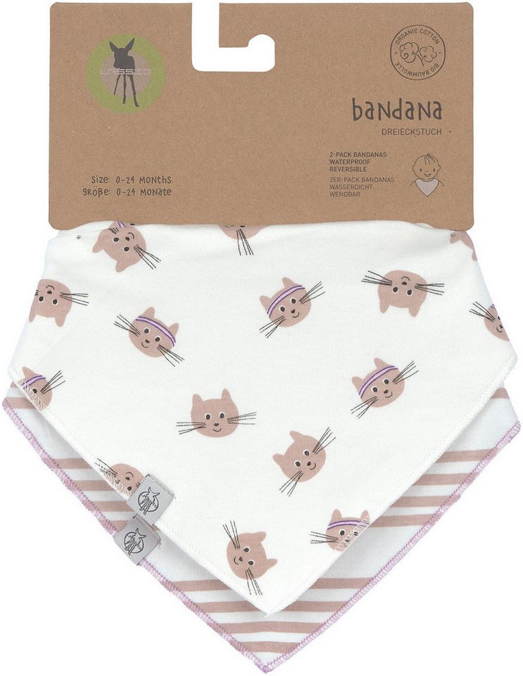LÄSSIG Dreieckstuch Tiny Team Cat, (Set, 2-St), für Babys – Bild 5 von 5