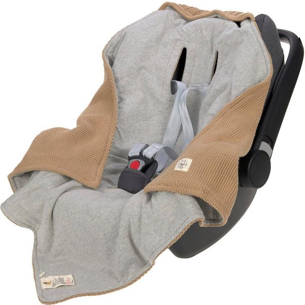 Einschlagdecke für Babyschale, sand, LÄSSIG