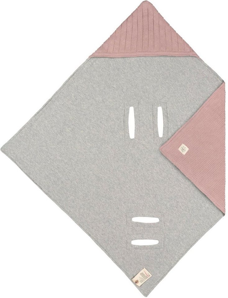 Einschlagdecke Einschlagdecke für Babyschale, dusty pink, LÄSSIG, GOTS made with organic materials, zertifiziert durch BCS 27262 – Bild 5 von 5