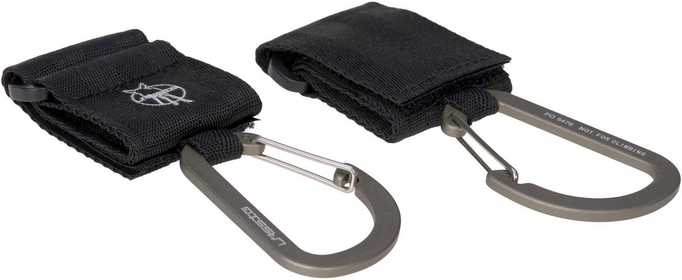 LÄSSIG Karabiner Kinderwagenbefestigung, schwarz, (Set, 2 St) – Bild 2 von 4