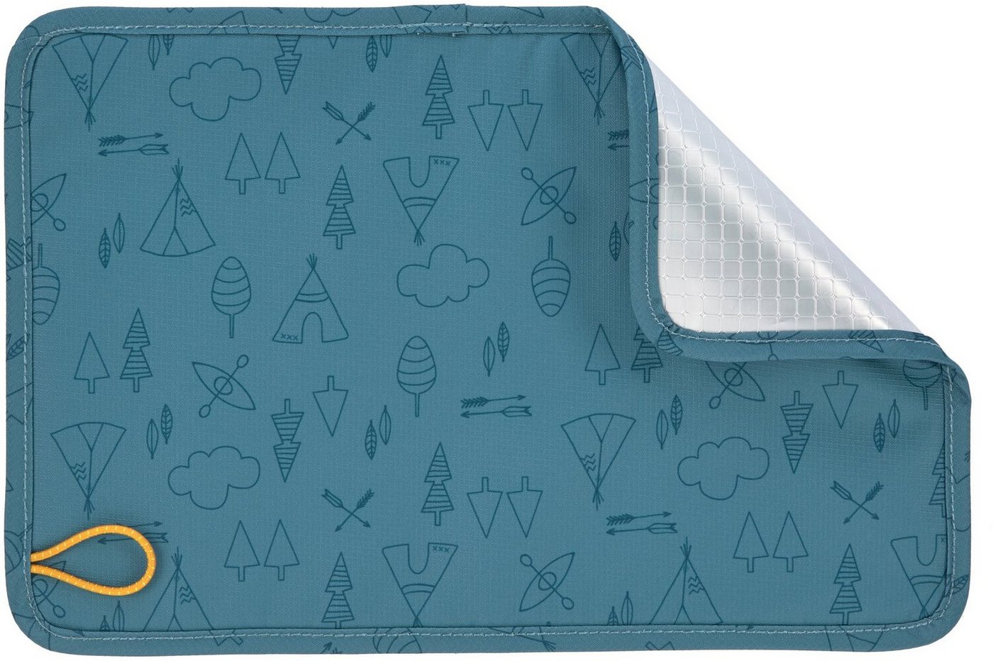 LÄSSIG Kinderrucksack Adventure, Blue, Big Backpack, inkl. thermoisolierter Sitzunterlage, aus recyceltem Material – Bild 5 von 5