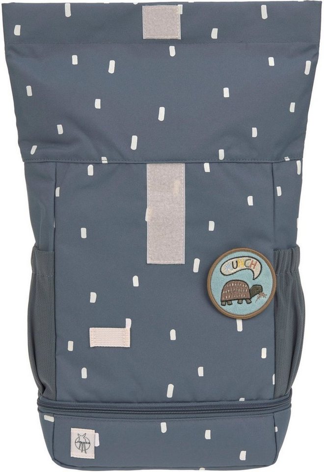 LÄSSIG Kinderrucksack Happy Prints, Mini Rolltop, Midnight Blue – Bild 4 von 5