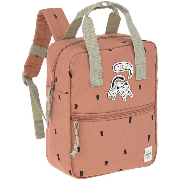 LÄSSIG Kinderrucksack Happy Prints, Mini Square Backpack, Caramel