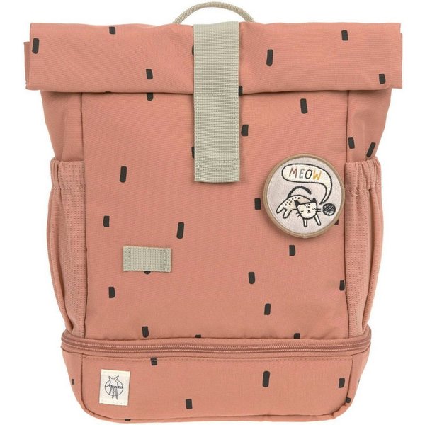 LÄSSIG Kinderrucksack Happy Prints, Mini Rolltop, Caramel