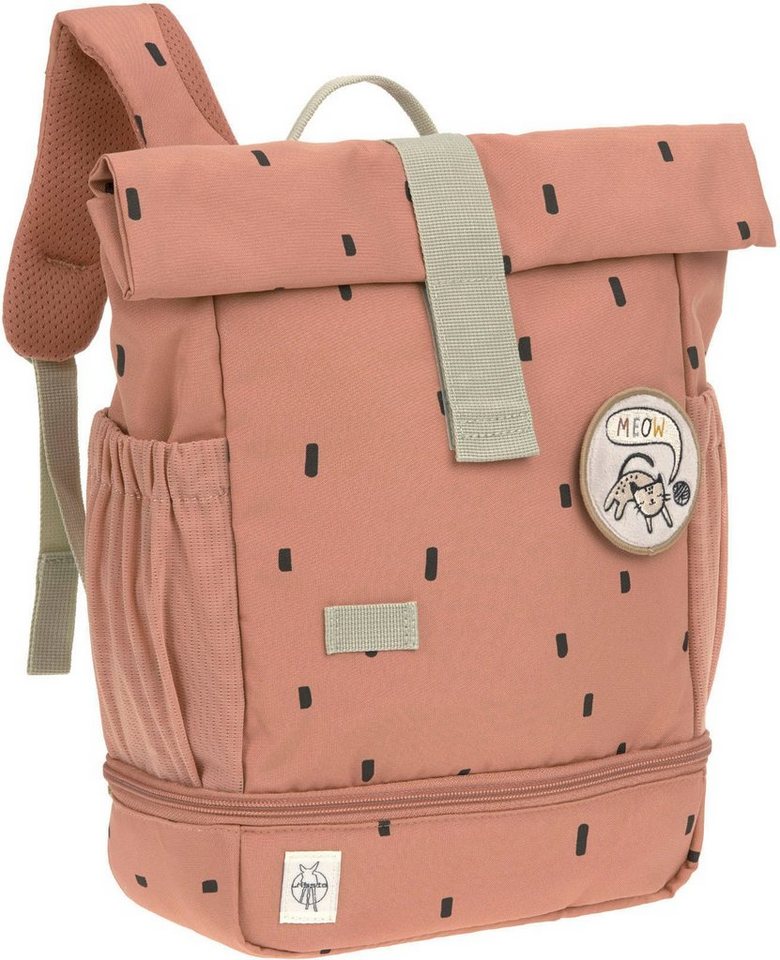 LÄSSIG Kinderrucksack Happy Prints, Mini Rolltop, Caramel – Bild 2 von 5