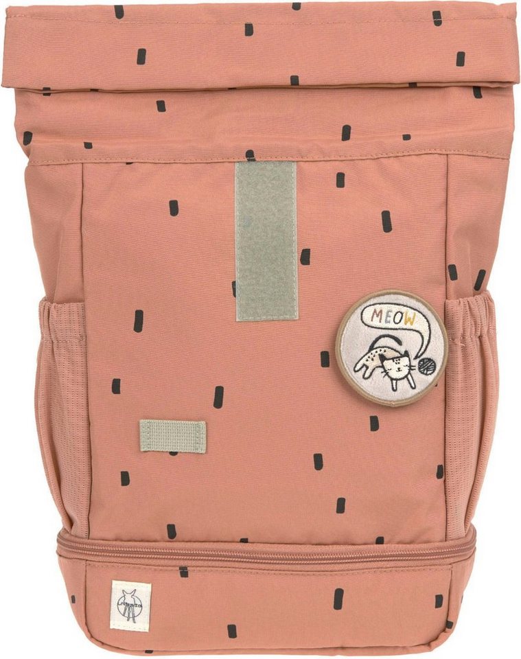 LÄSSIG Kinderrucksack Happy Prints, Mini Rolltop, Caramel – Bild 3 von 5